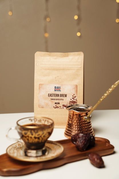 BAL Coffee's Eastern Brew Roasted Date Seed Brew: A Smooth, Acid-Free Coffee Alternative Rich in Prebiotics & Antioxidants, 12oz