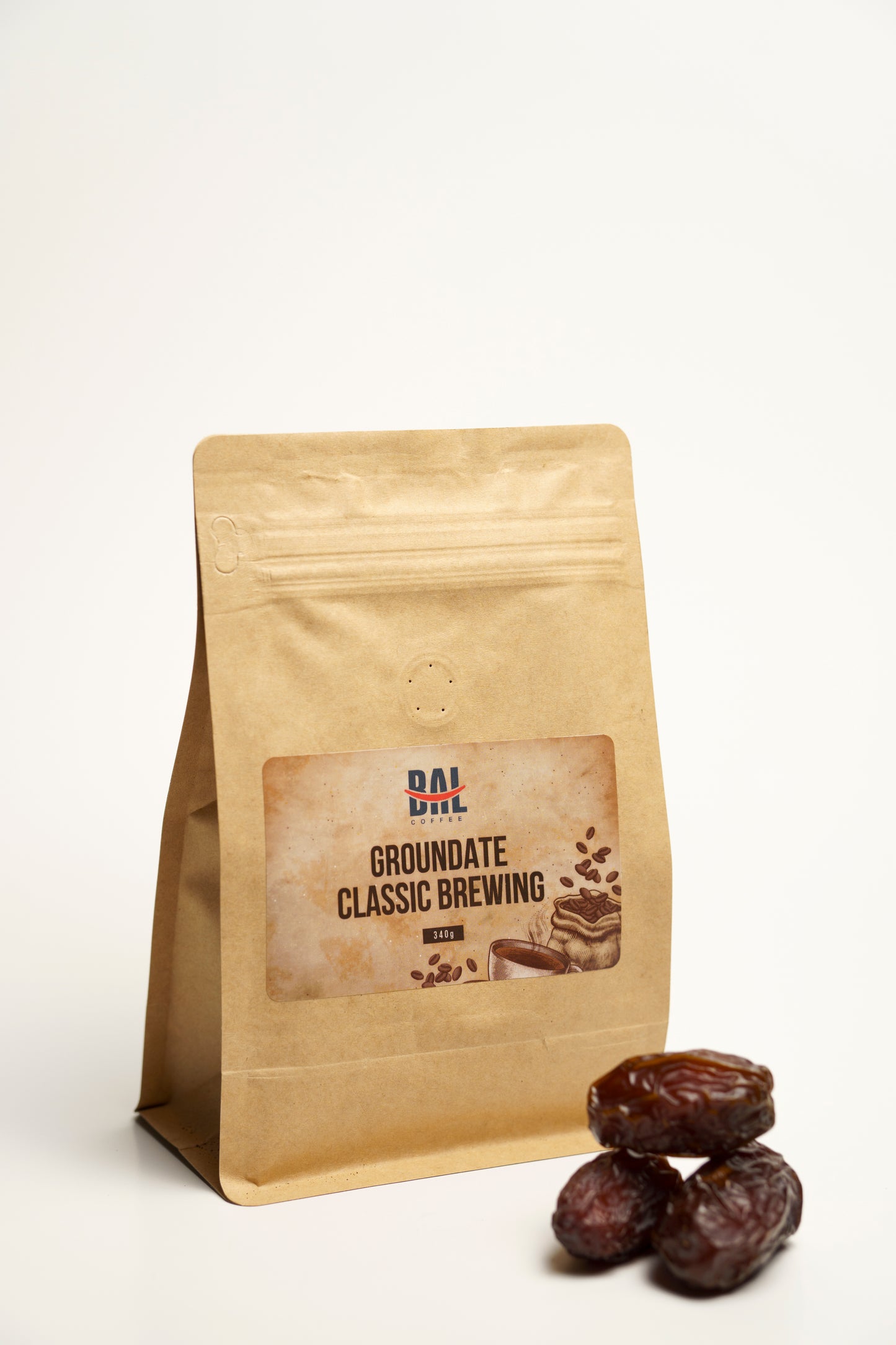 BAL Coffee’s GrounDate: Vegan, Caffeine-Free, Prebiotic-Rich Decaf Indulgence for Eco-Conscious Coffee Lovers, 12oz